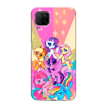 Силиконовый противоударный чехол на Huawei P40 Lite с принтом My little pony Дружба чудо Силиконовый противоударный чехол на Huawei P40 Lite с принтом My little pony Дружба чудо