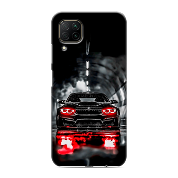Силиконовый противоударный чехол на Huawei P40 Lite с принтом BMW БМВ
