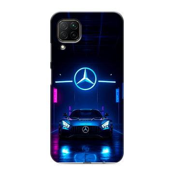 Силиконовый противоударный чехол на Huawei P40 Lite с принтом Mercedes Мерседес Силиконовый противоударный чехол на Huawei P40 Lite с принтом Mercedes Мерседес