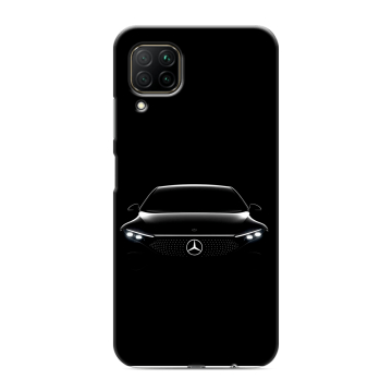 Силиконовый противоударный чехол на Huawei P40 Lite с принтом Mercedes Мерседес