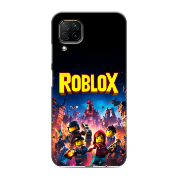 Силиконовый противоударный чехол на Huawei P40 Lite с принтом Roblox Роблокс Силиконовый противоударный чехол на Huawei P40 Lite с принтом Roblox Роблокс
