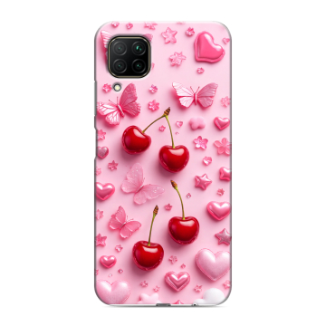 Силиконовый противоударный чехол на Huawei P40 Lite с принтом для девочек Силиконовый противоударный чехол на Huawei P40 Lite с принтом для девочек