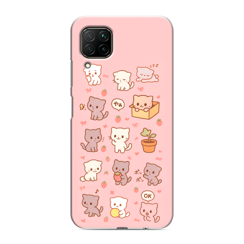 Силиконовый противоударный чехол на Huawei P40 Lite с принтом Hello Kitty Хелоу Кити Силиконовый противоударный чехол на Huawei P40 Lite с принтом Hello Kitty Хелоу Кити