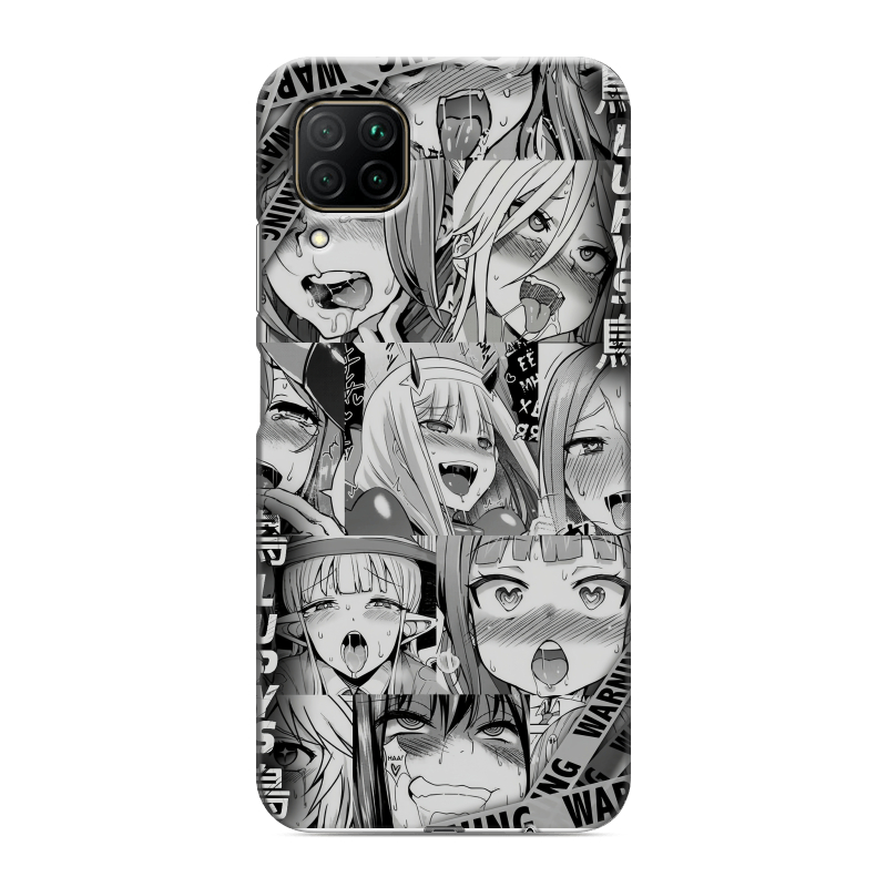 Силиконовый противоударный чехол на Huawei P40 Lite с принтом Ahegao Ахегао Аниме Силиконовый противоударный чехол на Huawei P40 Lite с принтом Ahegao Ахегао Аниме