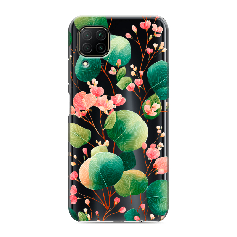Силиконовый противоударный чехол на Huawei P40 Lite с принтом женский Силиконовый противоударный чехол на Huawei P40 Lite с принтом женский