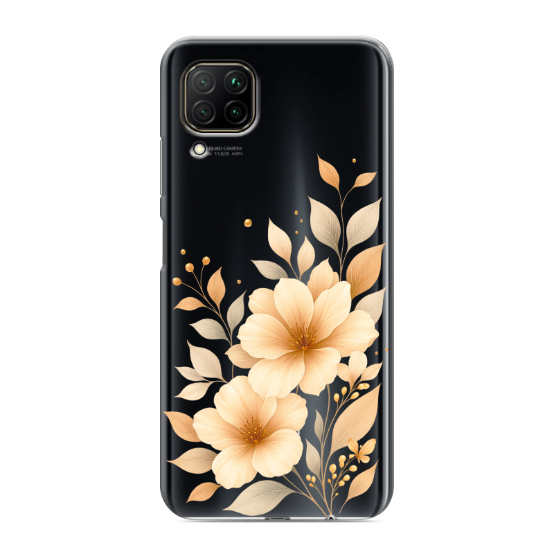 Силиконовый противоударный чехол на Huawei P40 Lite с принтом для девушки Силиконовый противоударный чехол на Huawei P40 Lite с принтом для девушки