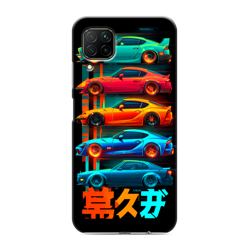 Силиконовый противоударный чехол на Huawei P40 Lite с принтом машины тачки Силиконовый противоударный чехол на Huawei P40 Lite с принтом машины тачки