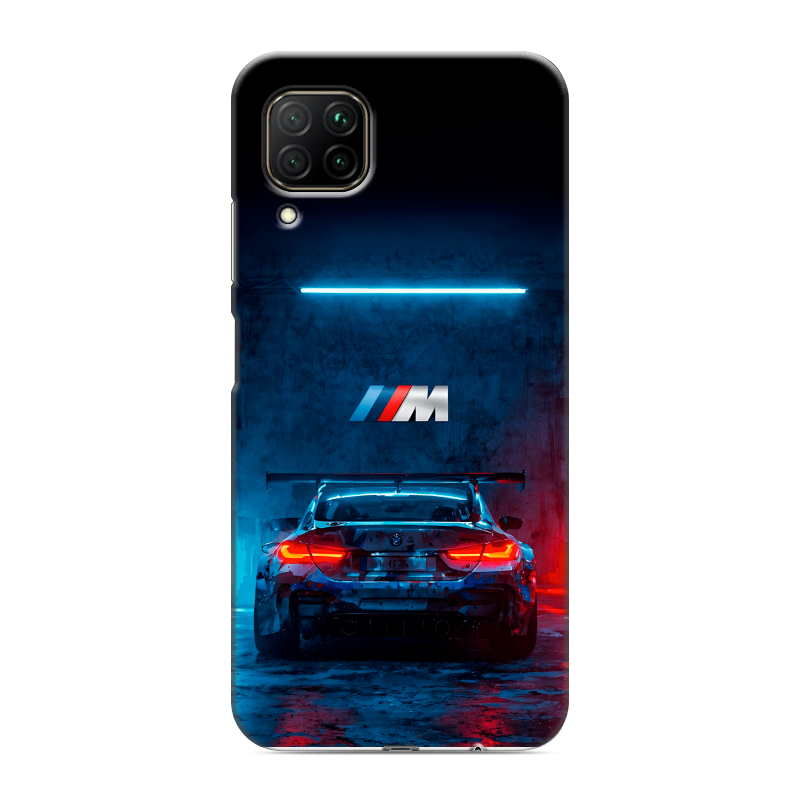 Силиконовый противоударный чехол на Huawei P40 Lite с принтом BMW БМВ Силиконовый противоударный чехол на Huawei P40 Lite с принтом BMW БМВ