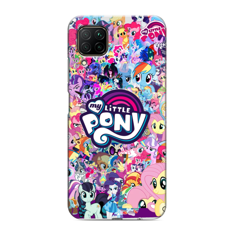 Силиконовый противоударный чехол на Huawei P40 Lite с принтом My little pony Дружба чудо Силиконовый противоударный чехол на Huawei P40 Lite с принтом My little pony Дружба чудо