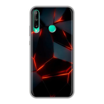 Силиконовый чехол на Huawei P40 Lite E с принтом Яркие абстракции