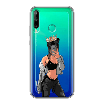 Силиконовый чехол на Huawei P40 Lite E с принтом Женские принты