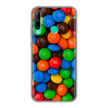 Силиконовый чехол на Huawei P40 Lite E с принтом Конфеты