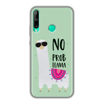 Силиконовый чехол на Huawei P40 Lite E с принтом Лама