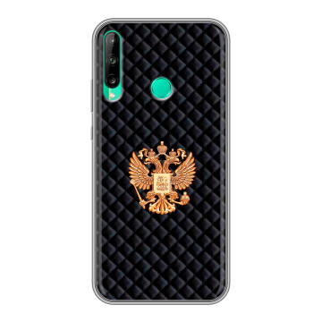 Силиконовый чехол на Huawei P40 Lite E с принтом Герб России принт
