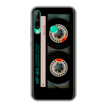 Силиконовый чехол на Huawei P40 Lite E с принтом Кассета