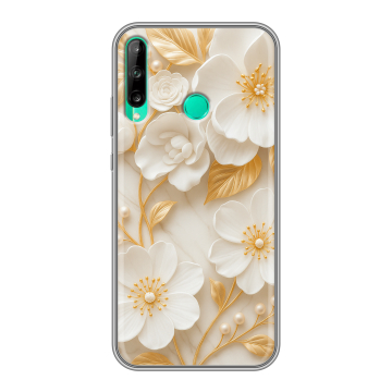 Силиконовый чехол на Huawei P40 Lite E с принтом Цветы