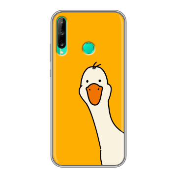 Силиконовый чехол на Huawei P40 Lite E с принтом Утка Силиконовый чехол на Huawei P40 Lite E с принтом Утка