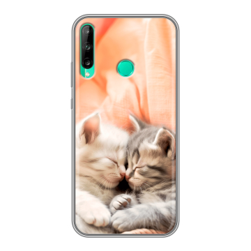 Силиконовый чехол на Huawei P40 Lite E с принтом Котята Силиконовый чехол на Huawei P40 Lite E с принтом Котята