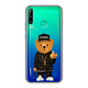 Силиконовый чехол на Huawei P40 Lite E с принтом Мишка