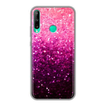Силиконовый чехол на Huawei P40 Lite E с принтом Блестки