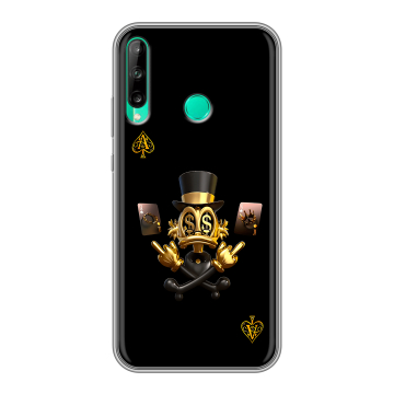 Силиконовый чехол на Huawei P40 Lite E с принтом Золотой скрудж макдак