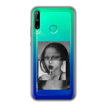 Силиконовый чехол на Huawei P40 Lite E с принтом Мона Лиза