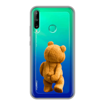 Силиконовый чехол на Huawei P40 Lite E с принтом Медведь