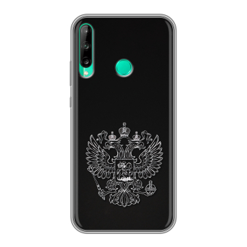 Силиконовый чехол на Huawei P40 Lite E с принтом Герб России