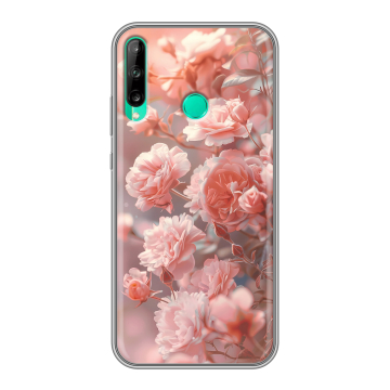 Силиконовый чехол на Huawei P40 Lite E с принтом Розовые розы