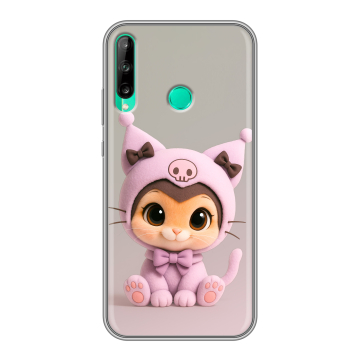 Силиконовый чехол на Huawei P40 Lite E с принтом Куроми Kuromi 