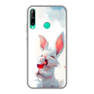 Силиконовый чехол на Huawei P40 Lite E с принтом кролик зайчик
