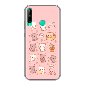 Силиконовый чехол на Huawei P40 Lite E с принтом Hello Kitty Хелоу Кити Силиконовый чехол на Huawei P40 Lite E с принтом Hello Kitty Хелоу Кити