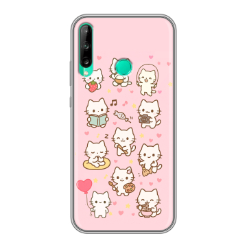 Силиконовый чехол на Huawei P40 Lite E с принтом Hello Kitty Хелоу Кити