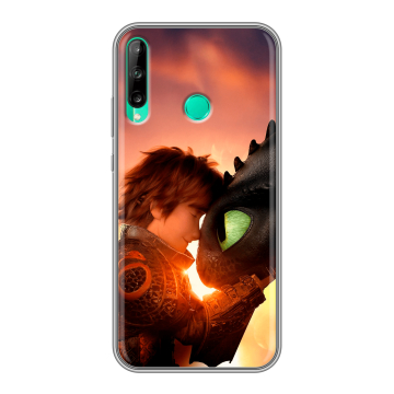 Силиконовый чехол на Huawei P40 Lite E с принтом Как приручить дракона Силиконовый чехол на Huawei P40 Lite E с принтом Как приручить дракона
