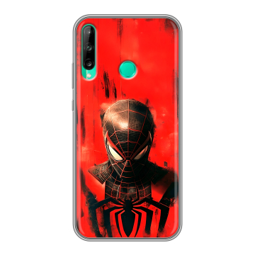 Силиконовый чехол на Huawei P40 Lite E с принтом человек паук spiderman