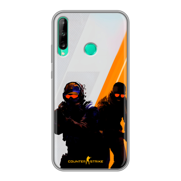 Силиконовый чехол на Huawei P40 Lite E с принтом Контер страйк Counter strike Силиконовый чехол на Huawei P40 Lite E с принтом Контер страйк Counter strike