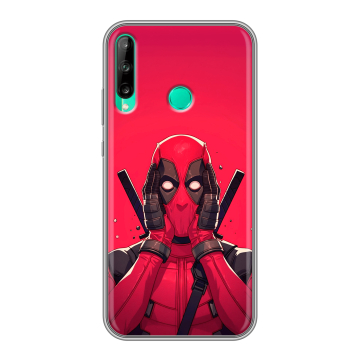 Силиконовый чехол на Huawei P40 Lite E с принтом Дедпул Deadpool Силиконовый чехол на Huawei P40 Lite E с принтом Дедпул Deadpool