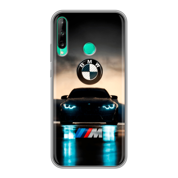 Силиконовый чехол на Huawei P40 Lite E с принтом БМВ BMW