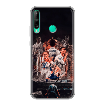 Силиконовый чехол на Huawei P40 Lite E с принтом Реал Роналдо Real Ronaldo