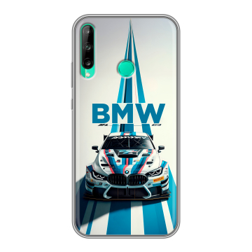 Силиконовый чехол на Huawei P40 Lite E с принтом БМВ BMW