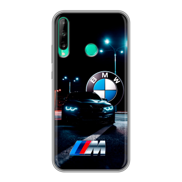 Силиконовый чехол на Huawei P40 Lite E с принтом БМВ BMW