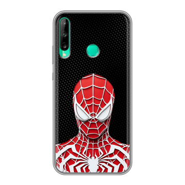 Силиконовый чехол на Huawei P40 Lite E с принтом человек паук spiderman Силиконовый чехол на Huawei P40 Lite E с принтом человек паук spiderman