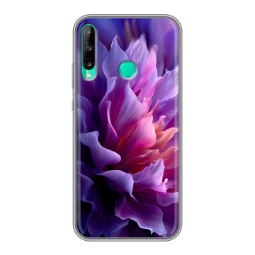 Силиконовый чехол на Huawei P40 Lite E с принтом женский цветы
