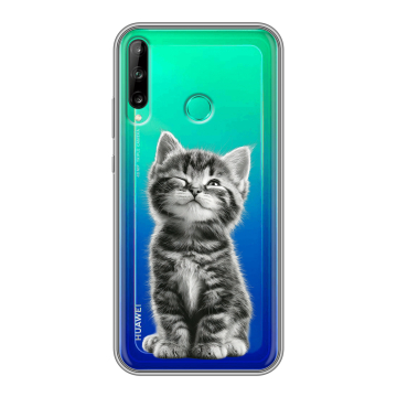 Силиконовый чехол на Huawei P40 Lite E с принтом Котенок Силиконовый чехол на Huawei P40 Lite E с принтом Котенок