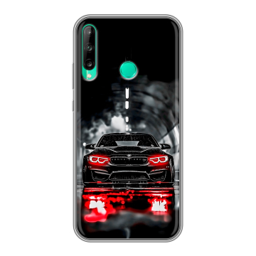 Силиконовый чехол на Huawei P40 Lite E с принтом BMW БМВ