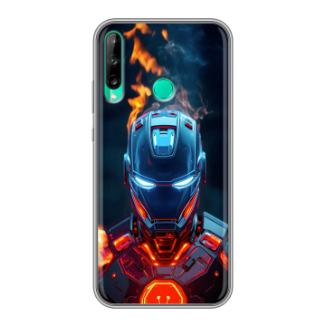 Силиконовый чехол на Huawei P40 Lite E с принтом IronMan Железный человек Силиконовый чехол на Huawei P40 Lite E с принтом IronMan Железный человек