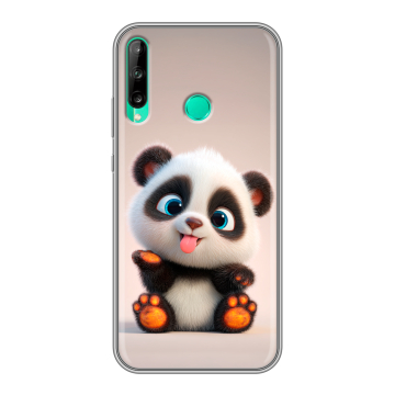 Силиконовый чехол на Huawei P40 Lite E с принтом милая панда