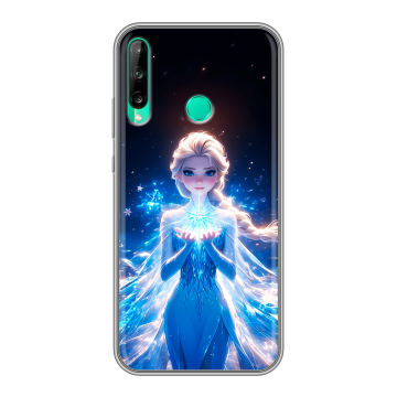 Силиконовый чехол на Huawei P40 Lite E с принтом Холодное сердце Frozen