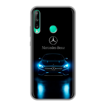 Силиконовый чехол на Huawei P40 Lite E с принтом Mercedes Мерседес