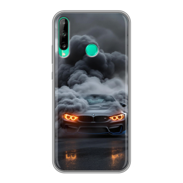 Силиконовый чехол на Huawei P40 Lite E с принтом BMW БМВ